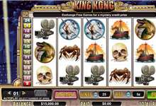 King Kong der Affe begeistert im Cryptologic Movie Slot