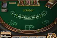 Multi-Hand Blackjack und super Auszahlungen bietet Pontoon von Betsoft.