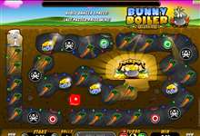 Beim online Brettspiel Bunny Boiler Gold winkt ein satter Sofortgewinn.