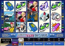 Suchen Sie James Bond in dem Agent Jane Blonde online Slot! 