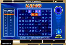 Das grossartige Lotteriespiel: Keno von Playtech gratis online spielen 